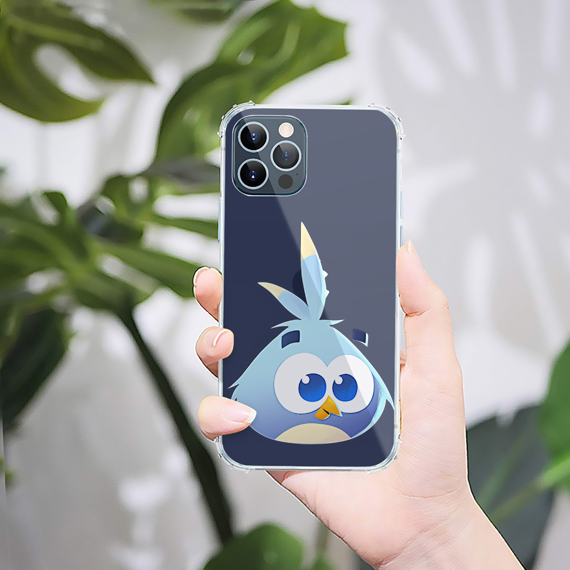 （画像用） Angry Birds アングリーバード 【iPhone 12シリーズ対応】透明スマホケース（クリアソフトケース）